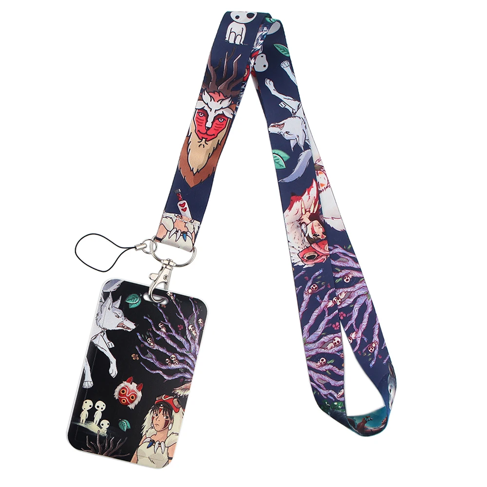 

PF462 Dongmanli Japanese Anime Neck Straps lanyard Car Keychain ID Card Pass Gym Mobile Phone Key Ring Badge Holder Jewelry