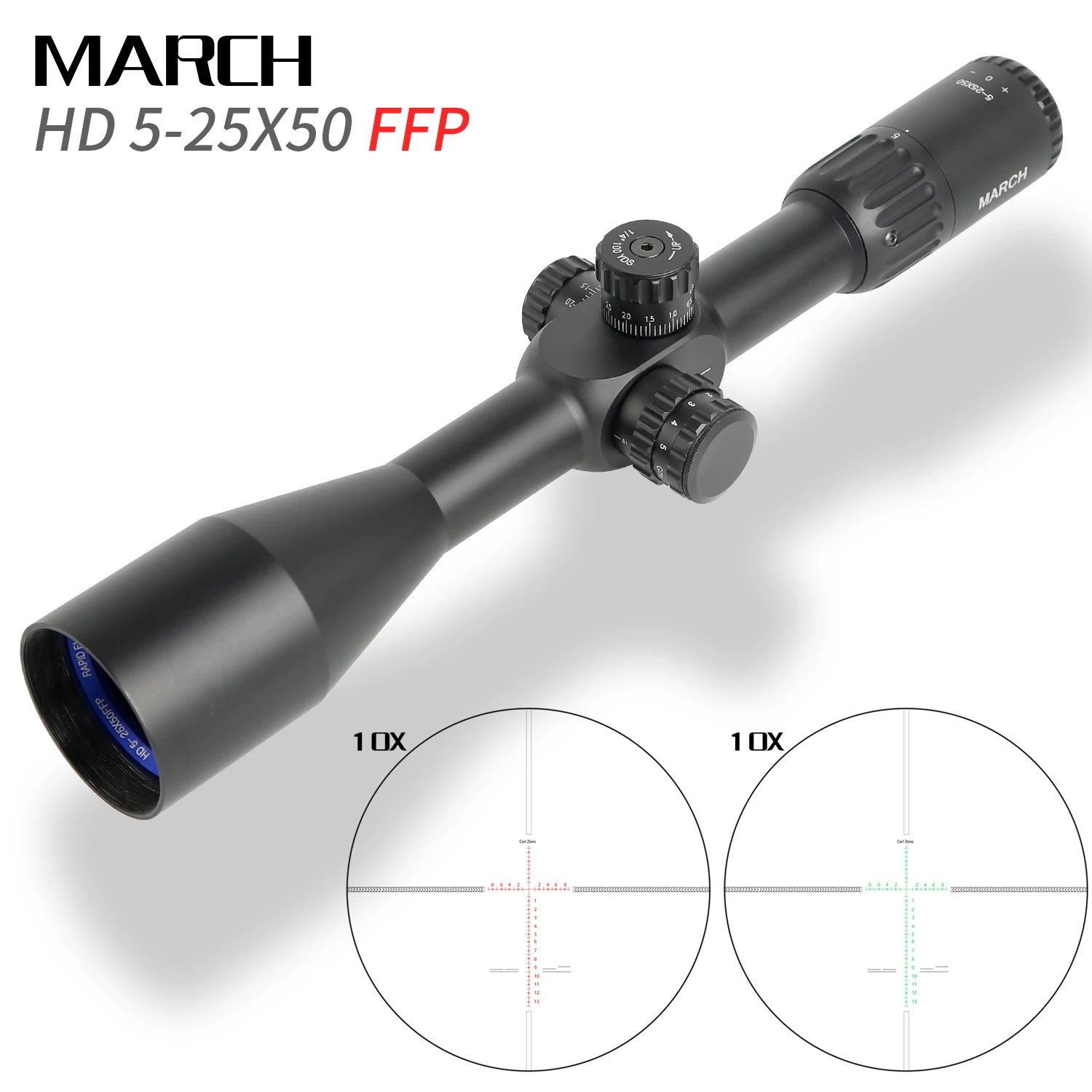 MARCH5-25X50 FFP тактические прицелы AirRifle снайперская охотничья Оптика прицел стрельба