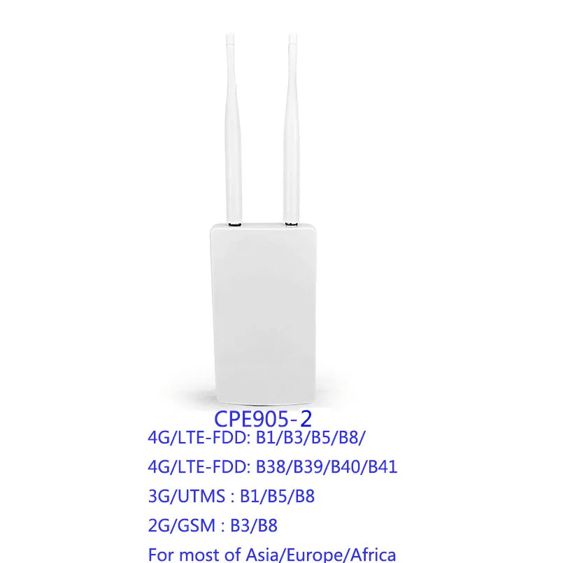 CPE-905-2 TIANJIE высокоскоростной Открытый 4G LTE беспроводной AP водонепроницаемый слот для sim-карты Wifi маршрутизатор беспроводная точка доступа станция CPE маршрутизатор модем - Цвет: CPE-905-2