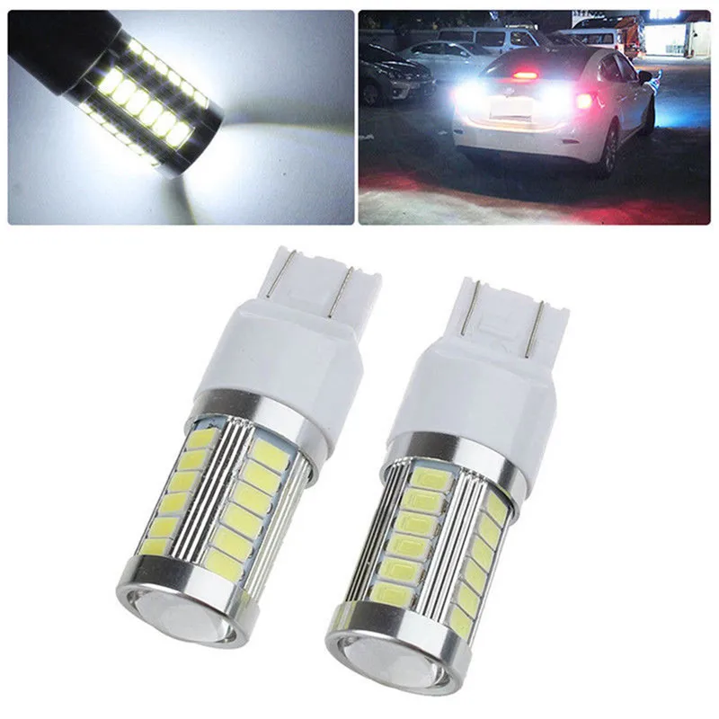 1Pcs T20 Light 7443 5630 5730 33SMD LED Low Consumption High Power Ultra Long Life Car Brake Tail DRL Stop Bulb Lamp#272930 | Автомобили и