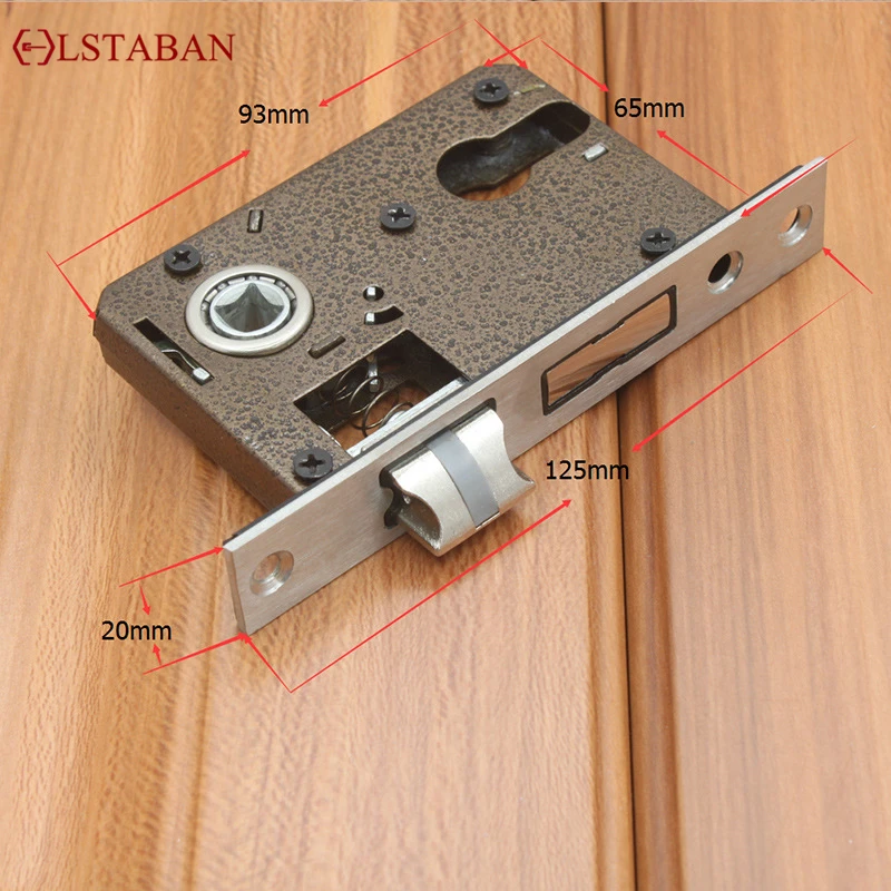 LSTABAN Золотой дверной замок из цинкового сплава в европейском стиле деревянный