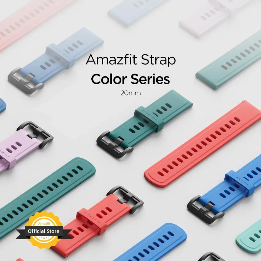 Ремешок для смарт часов Amazfit Bip U Pace Stratos GTR браслет оригинальных 20