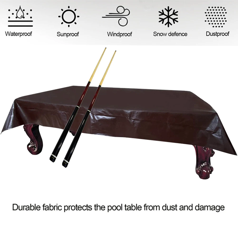 

7 8 9ft Foldable Billiard Accessories Leatherette Home Yard Easy Clean Table Cover Dustproof Indoor Outdoor Playground School