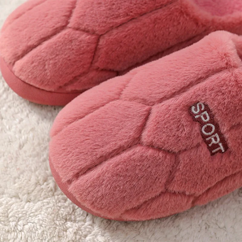

Unisex Home Furry Sandals women Shoes For Bedroom Size 36-45 Soft Plush Cotton Slippers Lady Winter Non Slip Floor Indoor