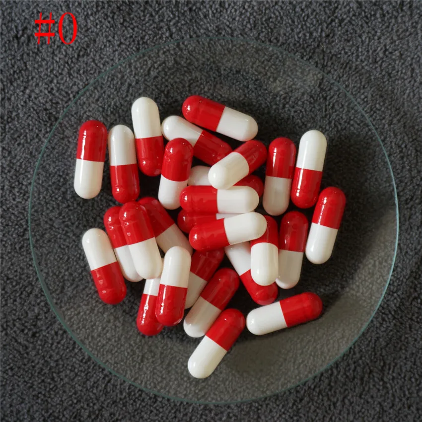 

0# 3000pcs 0 Size High Quality Hard Gelatin Empty Capsules, Refillable Hollow Gelatin Capsules ,Joined or Separated Capsules