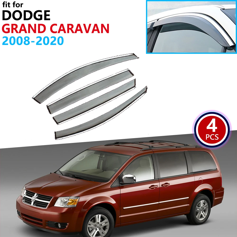 Для Dodge Grand Caravan 2008 ~ 2020 оконный козырек вентиляционные навесы защита от дождя