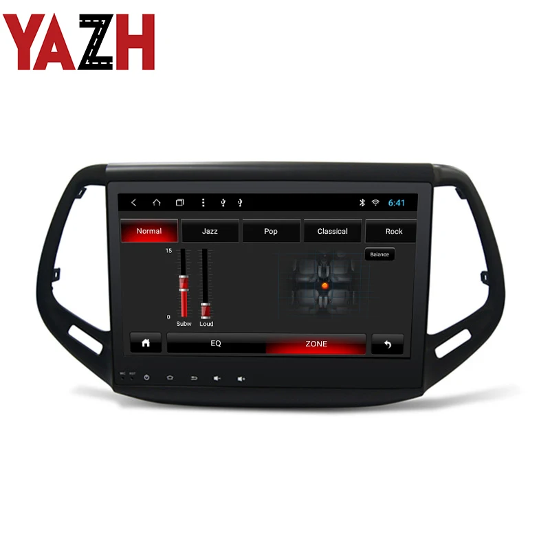 YAZH 10 1 дюймов Android Автомобильный GPS навигатор для Jeep Compass 2017 2018 Din радио мультимедиа