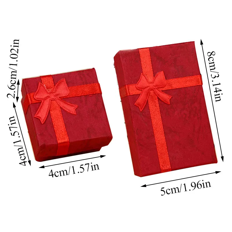 

Jewelry Gift Boxes Bracelets Earring Ring Necklace Jewelry Set Box Square Round Packaging Cases Display Cardboard Mixed