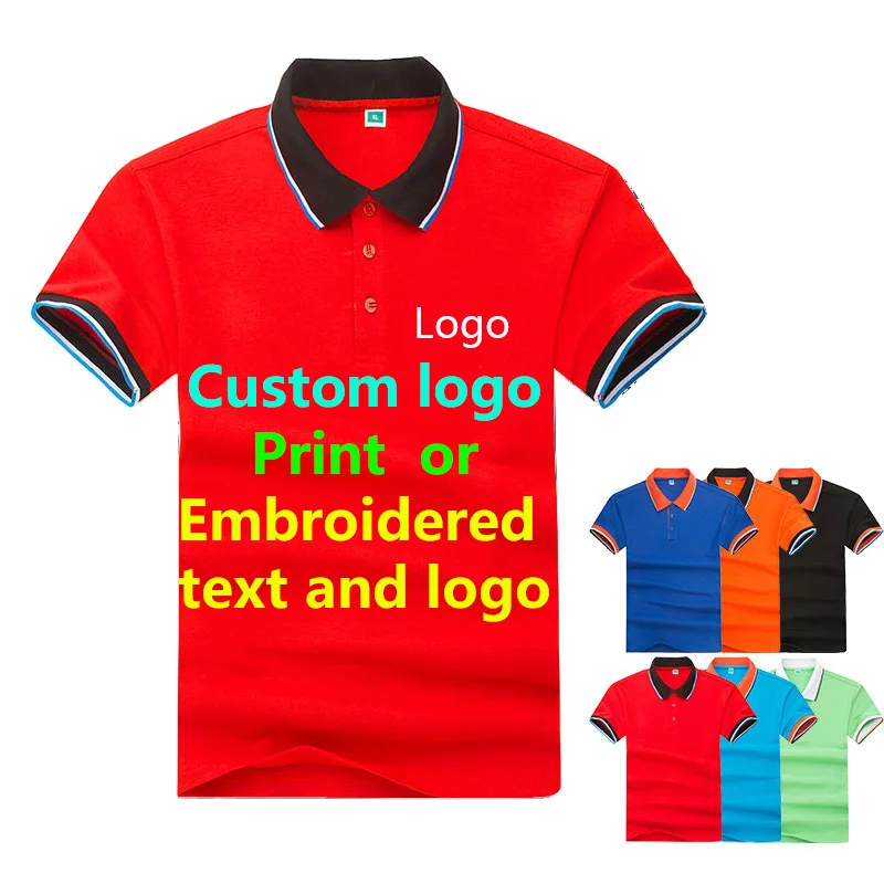 Однотонная рубашка поло мужские и женские комбинезоны для официанта одежда с