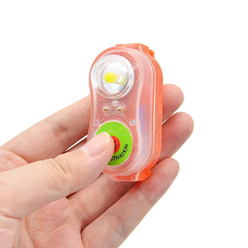 Life Jacket Light Outdoor Seawater Signal Vest Emergency Coat Lamp Survivor Saving Locator Lights Surfing Self-Lighting | Спорт и