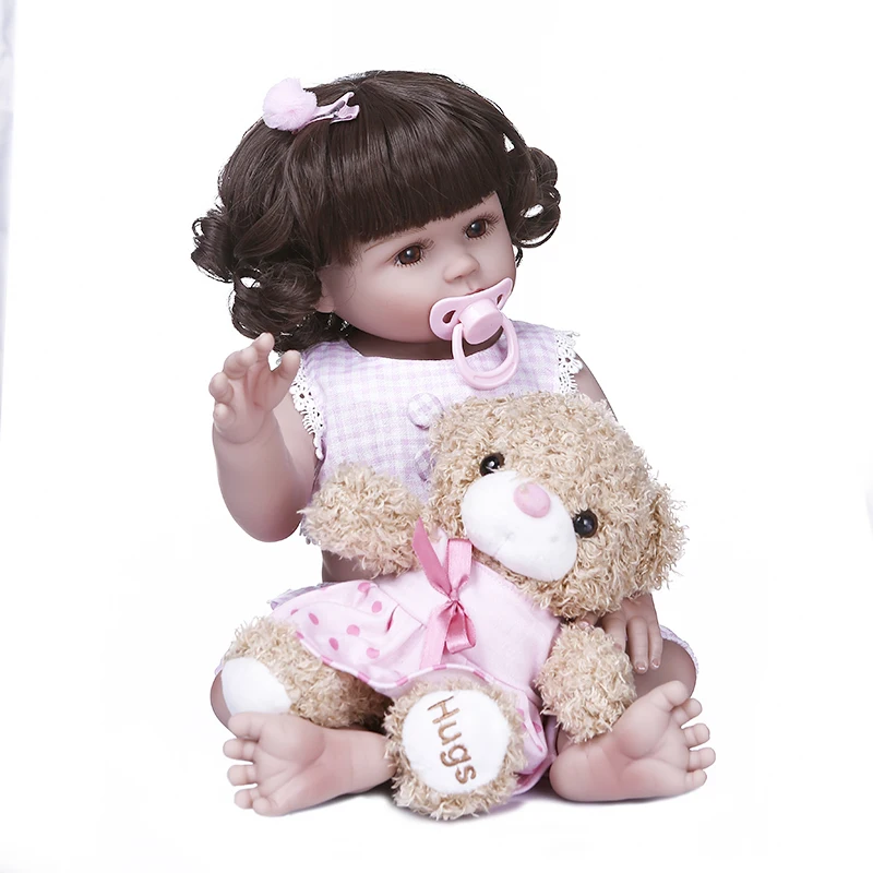 Оригинальная полностью мягкая силиконовая кукла NPK для младенцев 47 см|Куклы| |