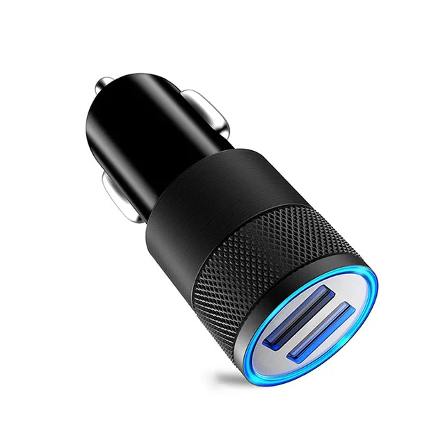 2.1A Car Charger Дождевик 3.1A 5 в двойной USB Автомобильное зарядное устройство с светодиодный дисплей универсальный телефон автомобильное зарядное устройство для Xiaomi samsung S8 iPhone X 8 Plus планшет - Тип штекера: 2.1A Car Charger