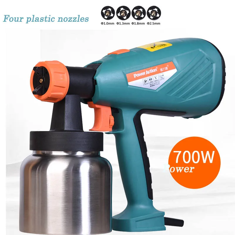 

Electric Spraying machine paint spraying machine gun spray 4 nozzle tool with free gift