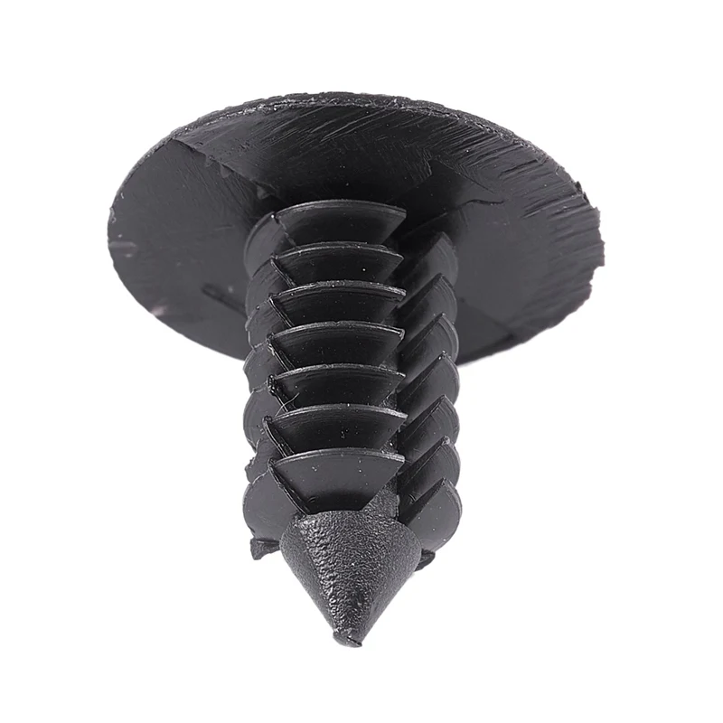

24 Pcs Black Plastic Rivets Fender Bumper Push Clips for 9mm Hole Dia