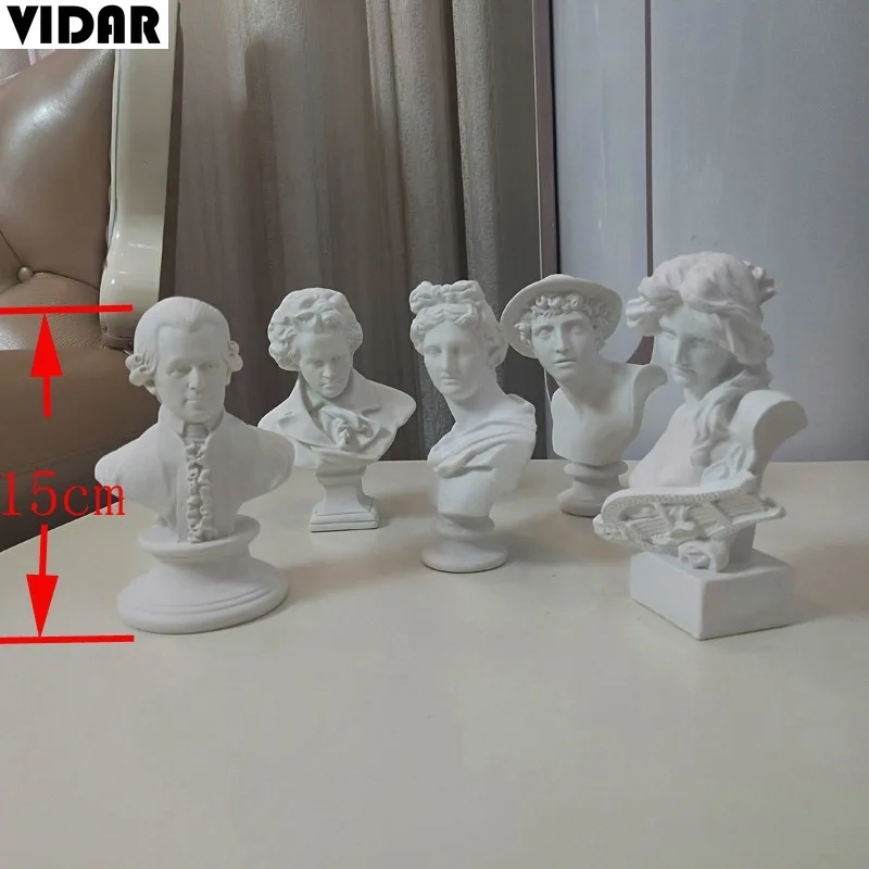 VIDAR 15 см полимерная статуя Моцарта Бетховен Аполло Меркурий Европа фигурка