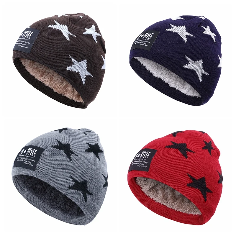 

Лидер продаж, новый модный детский комплект из 2 предметов, шапка и шарф, зимняя теплая шапка, толстая плюшевая шапка с черепом и шарф для езд...