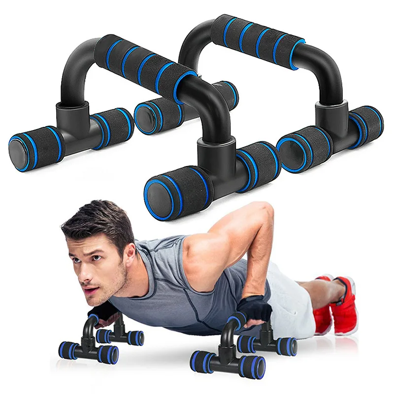 

New 2pcs/set I-shaped Push-up Frame Gym Exercise Fitness Equipment Sponge Gripper for Arm Chest Training Equipment