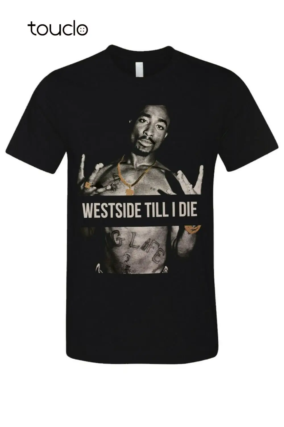 

Vintage 2Pac West Side Till I Die Urban Hip Hop Legend Graphic T-Shirt New Black
