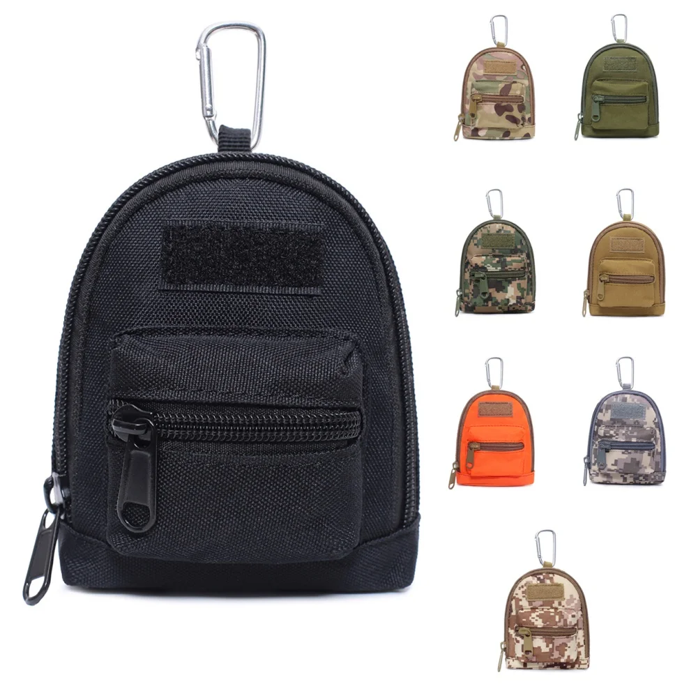 

With Hand Strap Durable Practical Mask Bag Clip Coin Wallet Camping Hunting Bag