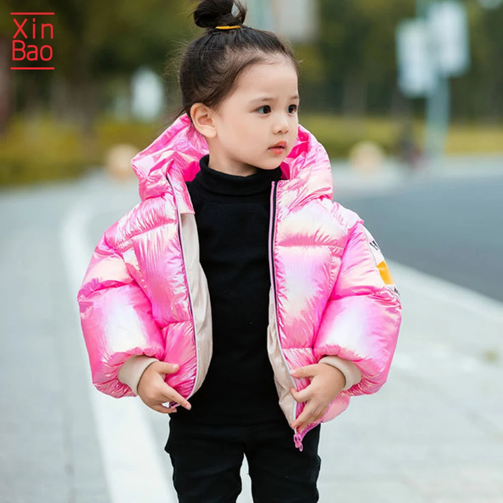 XINBAO/Новинка 2019 года зимняя куртка Детские плотные теплые парки яркие пальто с