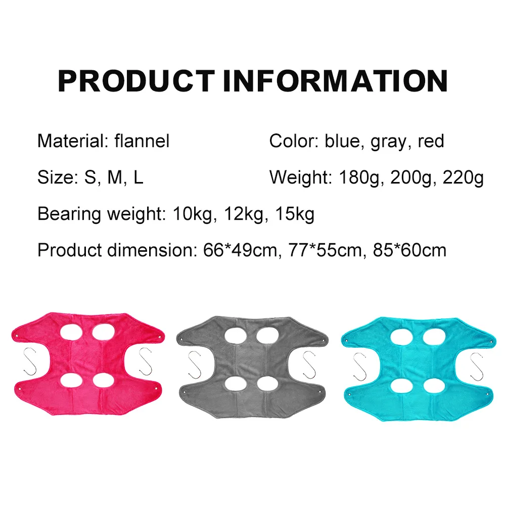 

Hammock Helper Dog/Cat Hammock for Nail Trimming Flannel Pets Restraint Bags for Trimming Bathing