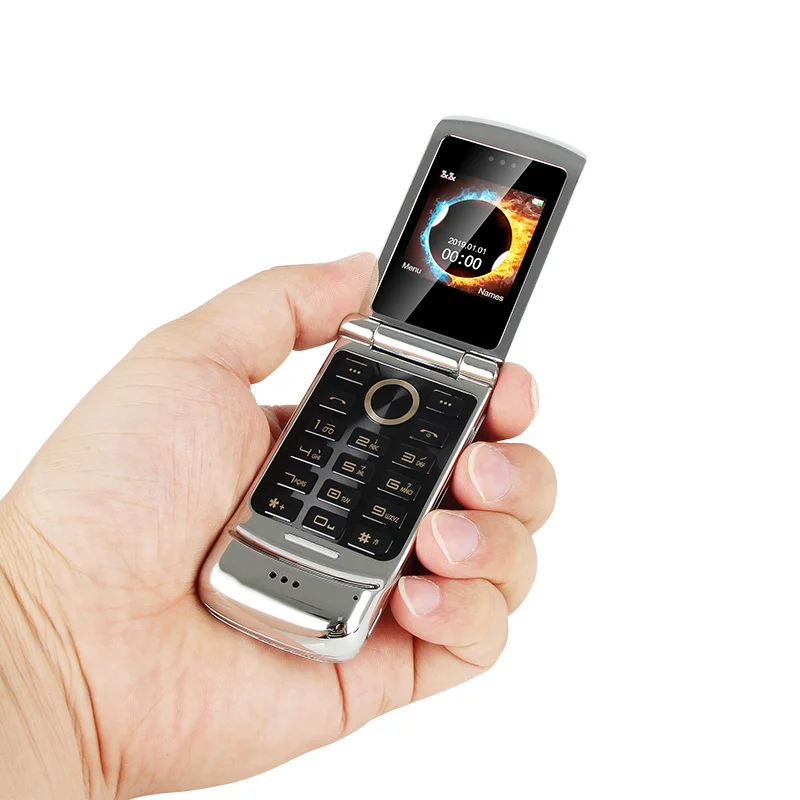 Телефон раскладушка UNIWA V9 1 54 дюйма 850 мАч 2 SIM карты|Смартфоны| |