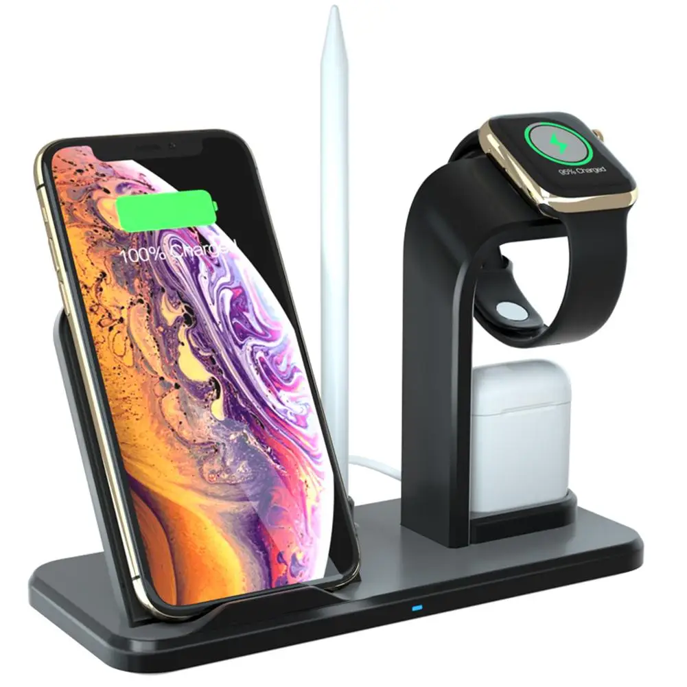 

Зарядная Станция 3 в 1, для IWatch 4, 3, 2, 1, AirPods