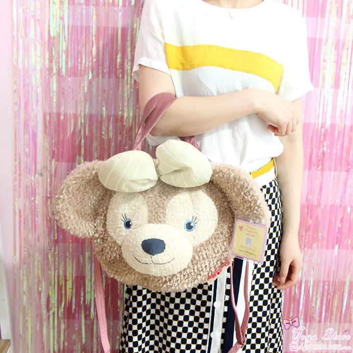 Милый мультяшный плюшевый рюкзак Duffy Bear shellieway Gelatoni с кошкой мягкая Наплечная