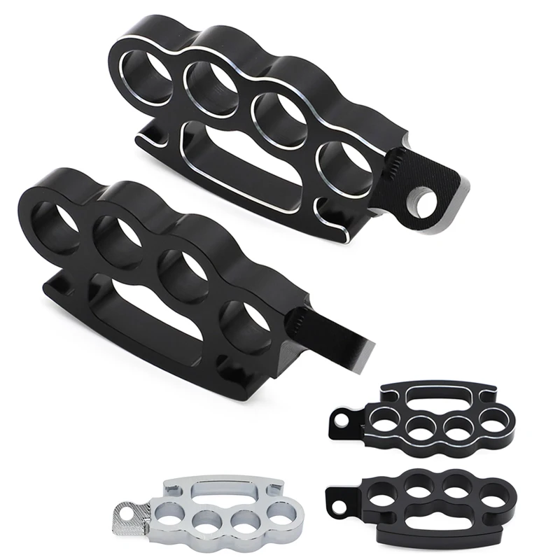 2Pcs Foot Pegs Footrest Front Rear Flying Knuckle Motorcycle Pedal Control for Harley Universal Parts | Автомобили и мотоциклы