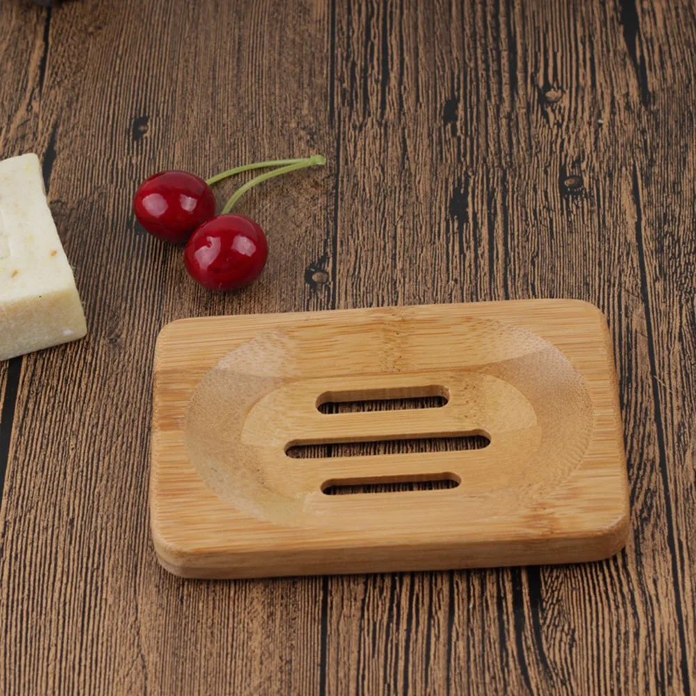 

Wooden Soap Dish Storage Tray Holder Bath Shower Wood Plate High Quality bathroom accessories