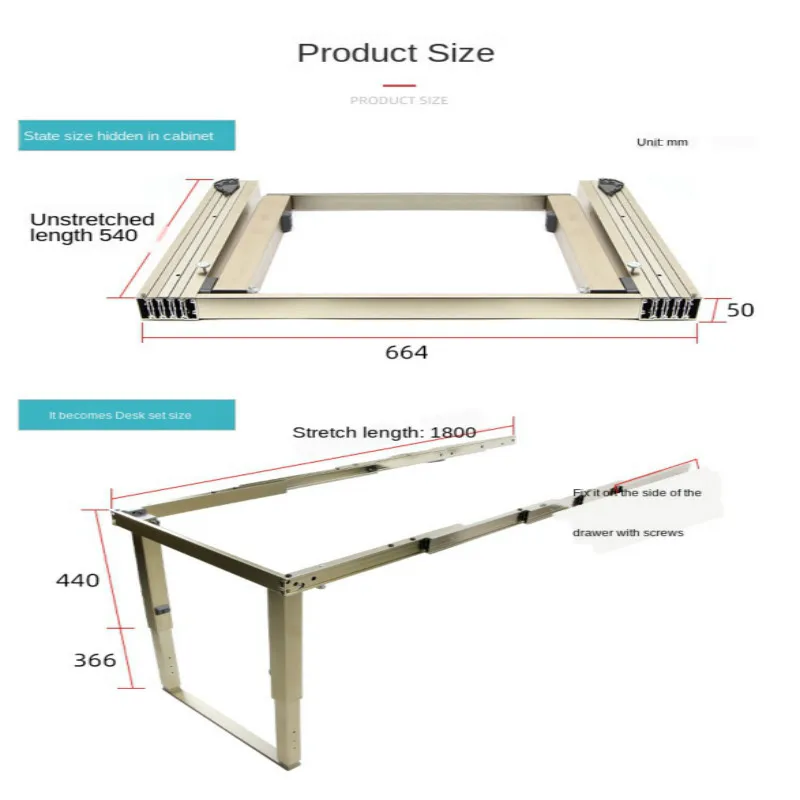 Скрытый столик с выдвижным ящиком скрытый настольная рейка складной стол барная