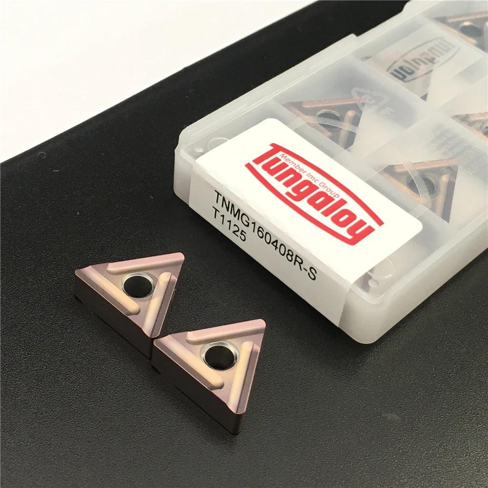 

10pcs TNMG160408 L S T1125 Carbide Inserts High Quality TNMG 160408 Turning Knife Blade CNC Lathe Metal Plate Cutting Tool
