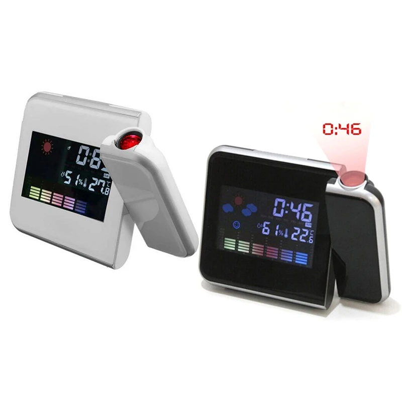 Многофункциональные часы Проекция Часы голосовой разговор Будильник ЖК-дисплей