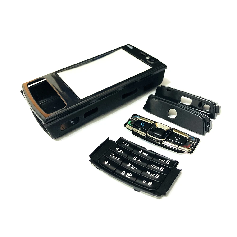 Для Nokia N95 8G Корпус Передняя Лицевая панель + задняя крышка/крышка батарейного