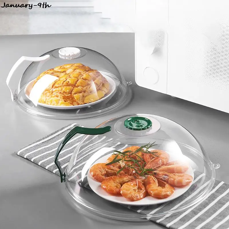 

Professional Microwave Food Anti-Sputtering Cover With Handle Heat Resistant Lid For Microwave Food Dropshipping