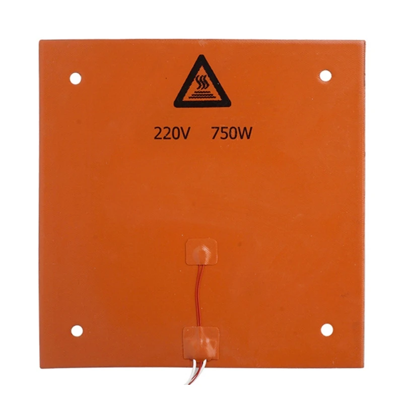 

3D Printer Silicone Heater Hotbed Mat Heated Bed Pad 310x310mm 220V 750W For Creality CR-10 Pro Heating Pad Build Plate