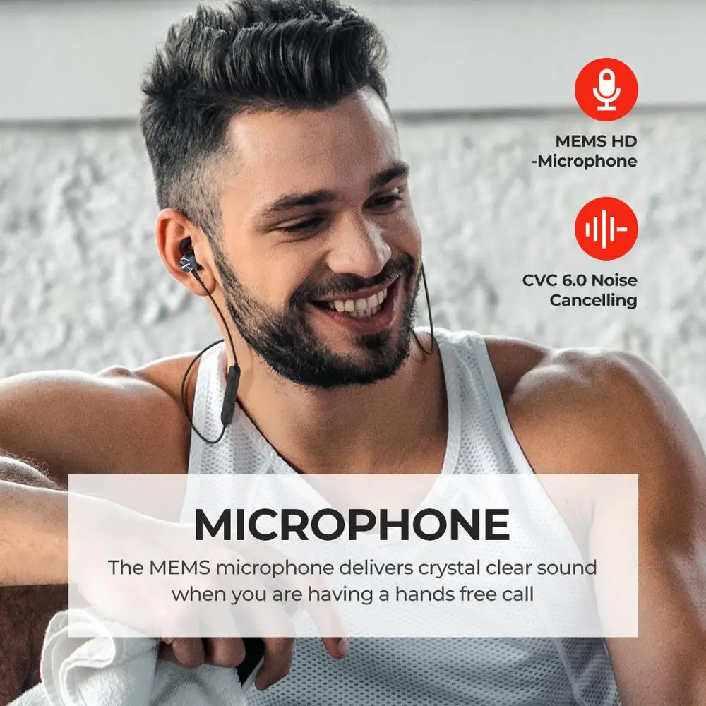 Mpow S15 магнитные Bluetooth беспроводные наушники ipx7 водонепроницаемые спортивные до 10