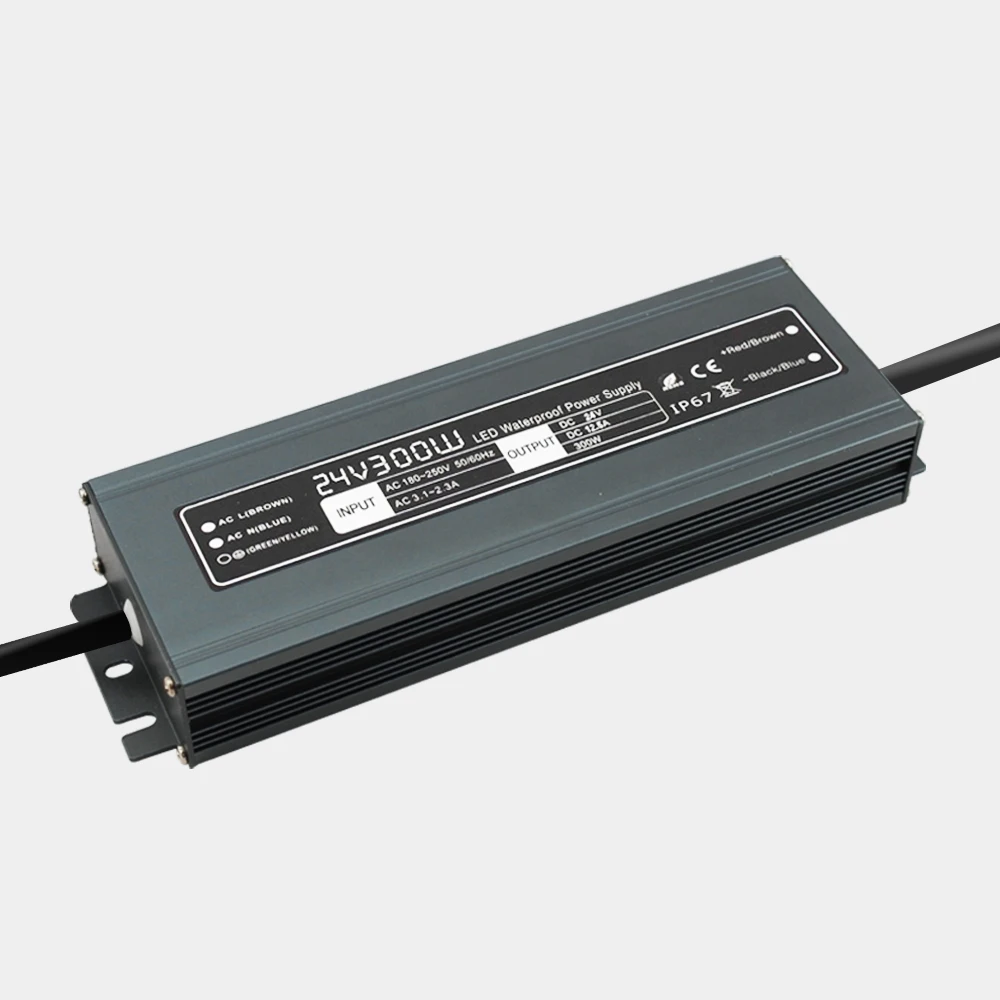 Светодиодный Водонепроницаемый инженерно AC220V для DC24V12.5A300W лампы Газа охранного