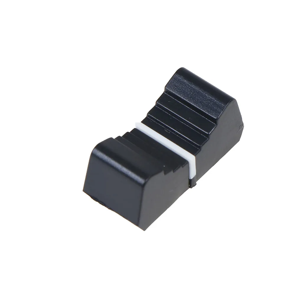 10pcs/lot Touch Sensitive Slider Ribbed Mixer Desk Switch Knob Cap 8mm Fader Plastic | Строительство и ремонт