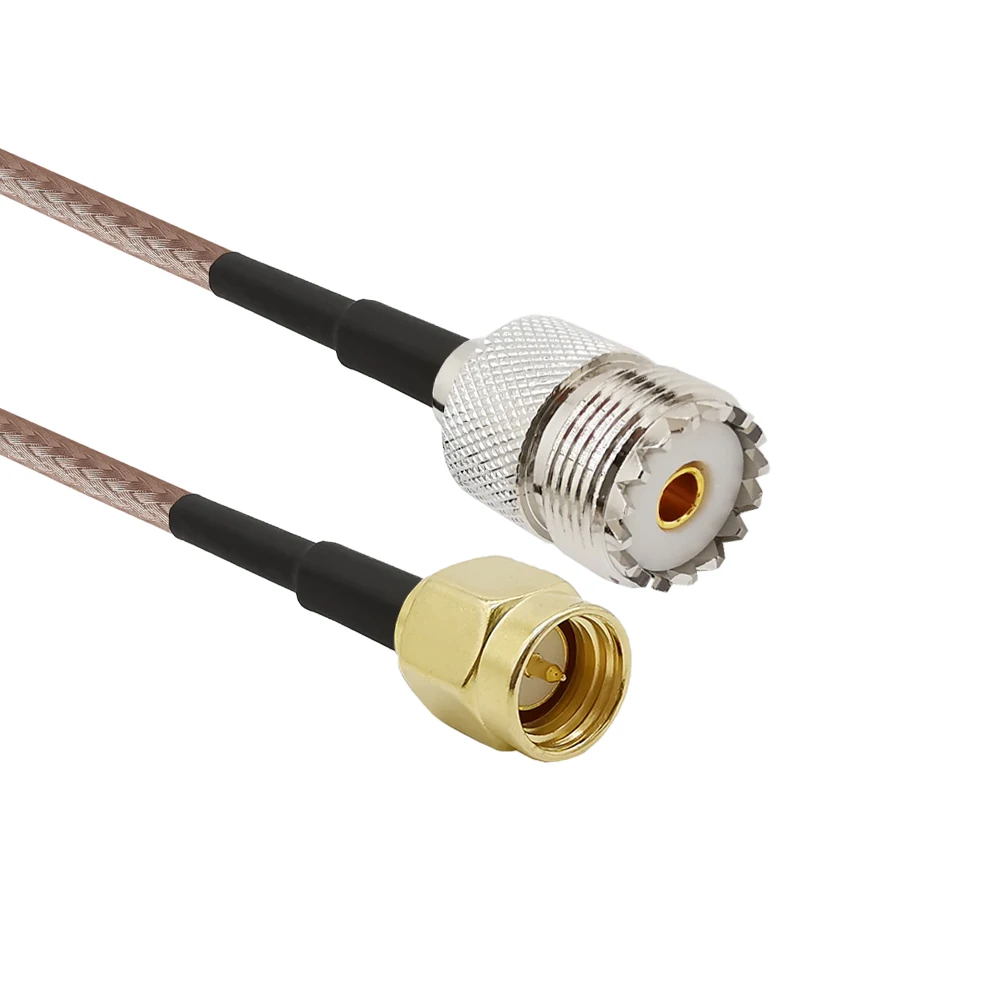 1-20 м SMA штекер UHF SO-239 женский RG316D двойной щит серебряный кабель для базы и