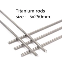 2 pieces of titanium rods and shafts with 5mm diameter and 250mm length for industrial tools