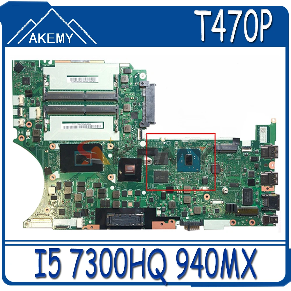 

Akemy для Lenovo ThinkPad T470P Материнская плата ноутбука DT473 NM-B071 процессор I5 7300HQ GPU 940MX 2 ГБ 100% тесты работы FRU 01HW895 01HW896