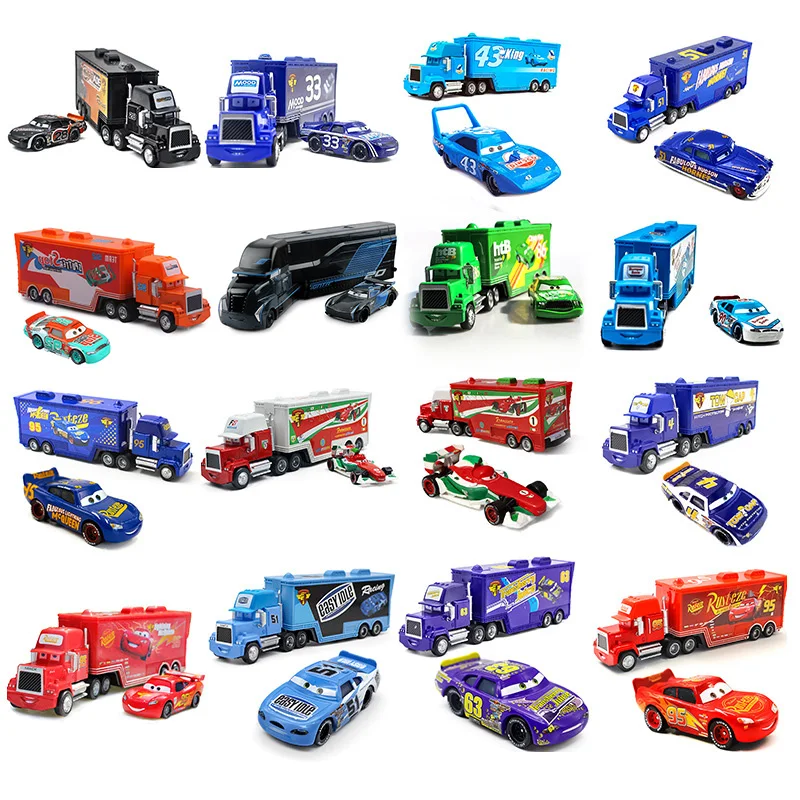Модели автомобилей Disney Pixar Молния Маккуин 3 Джексон шторм Мак дядя грузовик 1:55