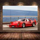 Настенная живопись на холсте, постеры и принты Ferraris Retro F40 FR Spec Supercars, картины для гостиной, домашний декор без рамки