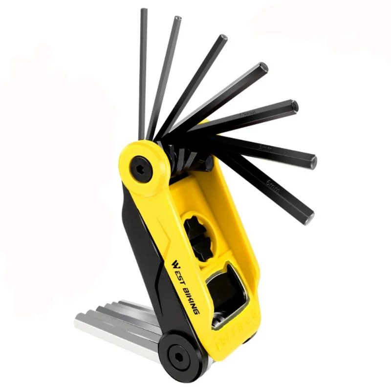 

Велосипедный набор инструментов West для ремонта велосипеда, набор инструментов для ремонта шин с шестигранным ранцем, инструменты для ремон...