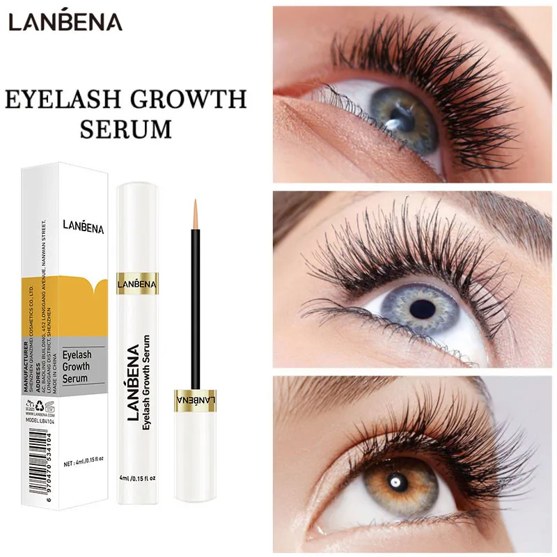 

LANBENA Eyelash Growth Serum Curl Eyelash Enhancer Longer Thicker Lashes Eye Care Mascara Eyelash Serum Latisse Eyelash Serum5ml