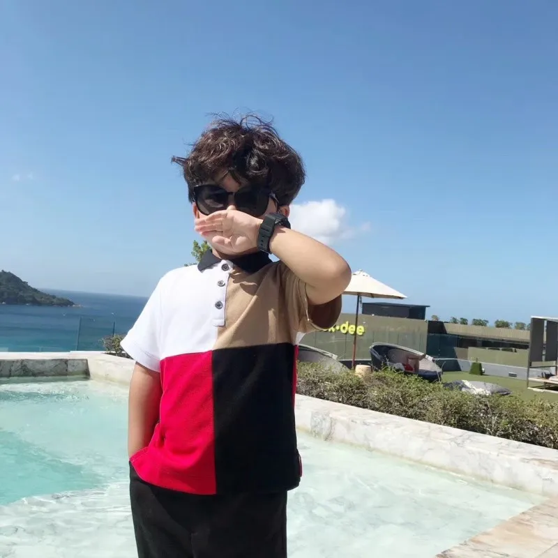 Новинка 2020 Детская футболка для мальчиков детская Лоскутная одежда девочек