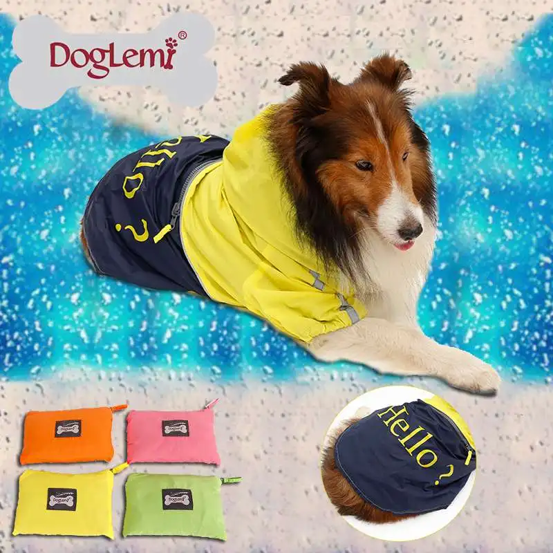 

Дождевик для домашних питомцев, водонепроницаемый комбинезон на лицо собаки, водонепроницаемая одежда для собак