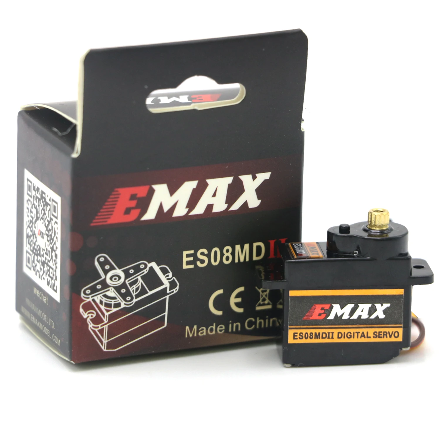 

EMAX ES08MD II металлическая Шестерня цифровой сервопривод sg90 ES08A ES08MA MG90S TREX 450