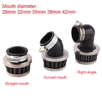 motorcycle air filters 28mm 32mm 35mm 38mm 42mm universal atv scooter pit dirt bike stright curved right mini air filter cleaner